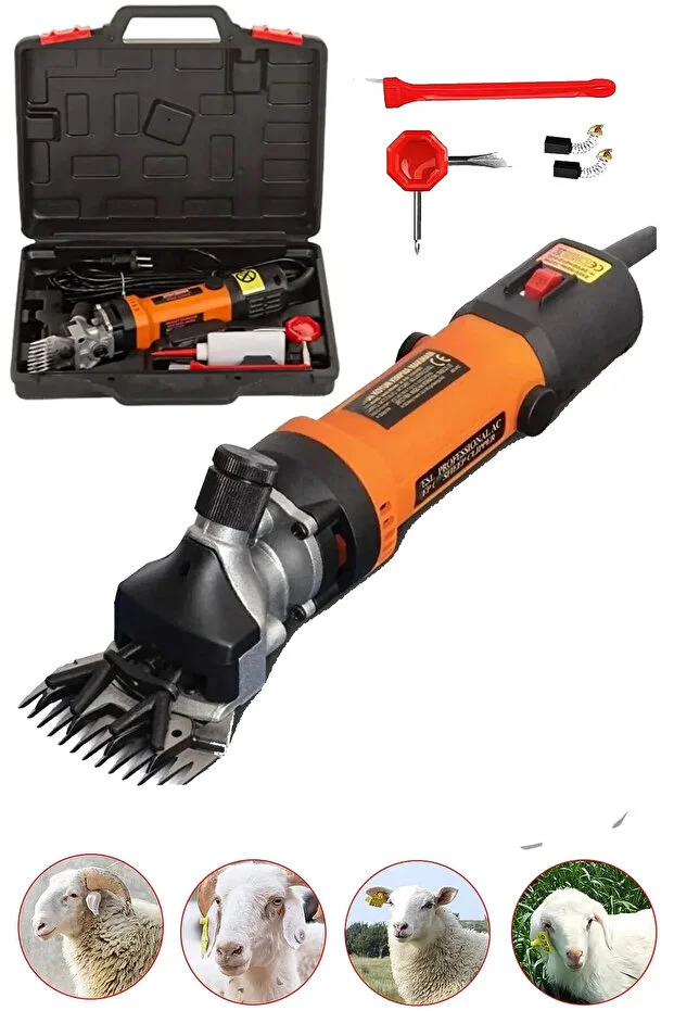 Pro Alman Seri Metal Şanzuman Devir Ayarlı Profesyonel Koyun Kırpma Makinesi